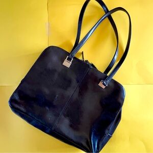 LIZ CLAIBORNE BLACK 90s OFFICE HAND BAG
